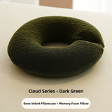 Professional Salon Use round Face Pillow Massage Bed Hole Pad Removable Cover Neck Shoulder Back Massager U-Shaped Pillow