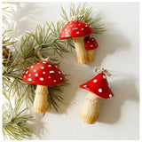 1/3Pcs Red Mushroom Christmas Tree Decoration Cute Christmas Mushroom Hanging Ornaments Holiday Party New Year