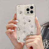 3D Diamond Phone Case For iPhone 16 15 14 13 12 11 Pro X XR XS Max 7 8 plus Soft TPU Shockproof Back Cover
