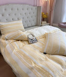 Class A 60S Pure Cotton Bedding Sets Jacquard Cotton Skin Friendly Comforter Cover Set Girl Duvet Cover Set for Queen King Size