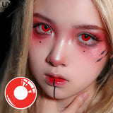2PCS Cosplay Colored Contact Lenses Anime Eye Accessories Halloween Contact Lenses Crazy Red Eyes Contact Lenses