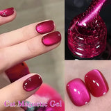 10ml Pink Gold Water Light Cat Magnetic Gel Polish HEMA TPO FREE Aurora Glitter Crystal Soak Off UV Varnish Manicure