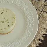 French Relief Dining Plate Household Breakfast Bread Disc Nordic Style White Ceramic Tableware Retro Versatile Dessert Plates