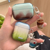 Simple Transparent Gradient Smudging TPU Case For Apple Airpods 2 3 Earphone Coque Soft Silicone Funda For Airpods Pro 2nd Cover