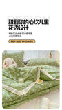 French Style Double-Layer Yarn Bean Quilt Spring and Autumn Warmth Quilt Adult Double Four Seasons Comforter Quilt Lace Ruffles