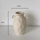 Modern Simple Ceramic Art Vase Dried Flowers Flower Arrangement Ornaments Living Room TV Cabinet Bedroom Desktop Home Decoration