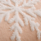 New Christmas Snowflake Fleece Blanket Double Layer Thick Warm Throws Blankets for Sofa Bed SpringAutumn Faux Wool Blanket