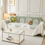 Chenille Sofa Covers Sectional Sofa Set Geometry Cover Couch with Tassel Covers Loveseat Futon Cover L Shaped Cover Washable