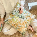 Korean Style Romantic Pillows For Home Decor Living Rooms Sofas Cushions Chenille Jacquard Waist Pillows Backrests Pillowcases