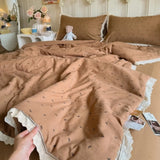Summer Quilt Cooling Blanket Home Textile Soft Skin-friendly Thin Quilt Lightweight Air Conditioner Lightweight Bedding Washable