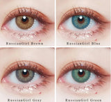 1Pair RussianGirl Color Contact Lenses Color Lens Eyes Beauty Contact Lenses For Eyes Color Lens