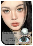 2pcs Gradient Green Contact Lenses Natural Color Pupils Coffee Pearl Lenses Makeup Color Eye Lenses Brown Lens Gray Lens