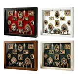 Small Museum Silhouette Box DIY Mini Fugurine Memory Decor Mini Museum Silhouette Frame for Wedding Holiday Home Apartment