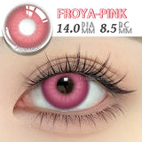 2pcs Halloween Colored Cosplay Contacts Lenses for Eyes Yearly Anime Lens Cosplay Eyes Contacts White Mesh Blind Lens