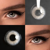 Contact Lenses Dubai Gray Natural Eye Makeup Cosmetic Lenses for Daily Beauty