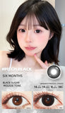 2pcs Half-Year Colored Contacts  Lenses for Daily Wear Cosplay Brown Grey Blue