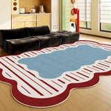 Creative Colorful Special-shaped Living Room Carpet Irregular Sofa Coffee Table Floor Mat Home Bedroom Bedside Soft Plush Rug