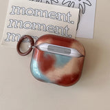 lovely amber transparent tpu soft headset cover for apple airpods pro 2 airpods 4 2 1 3nd generation earphone case with keychain