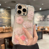 Cute Star Fish Pearl Bow Clear Phone Case For iPhone 16 15 13 14 12 11 Pro Max INS Summer Sea Soft Silicone Glitter Back Cover