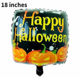 Halloween Decoration Balloon Pumpkin Ghost Spider Foil Balloons Toys Bat Globos Halloween Party Supplies