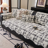 Irregular Chenille Sofa Cover, 3 Seater, Non Slip, Sofa Slipcover for Living Room, Vintage Sofa Seat Cushion