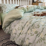 Luxury 100% Cotton Boho Pattern Printed Bedding Set Fashion Breathable Quilt Cover Sets Queen King Bed Linens for Summer Autumn