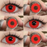 1 Pair Cosplay Pink Lenses for Eyes Anime Lenses for Halloween Nezuko Colorcon y2k Eye Contacts Cosmetic Red Lens Cosplay