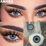 1 Pair Colored Contact Lenses Natural Fashion Brown Eye Lens Gray Contact Eye Lenses Blue Lenses Contacts for Dark Eyes