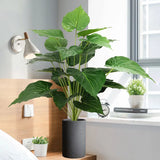 75cm 24 Heads Artificial Palm Tree Big Fake Monstera Plants Plastic Philodendron Leaves Green Turtle Leaf For Home Outdoor Decor