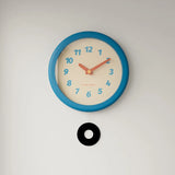 Acrylic Mirror Wooden Wall Clock Cute Living Room Home Decoration Table Clock Creative Gift Kids Bedroom Silent Clock