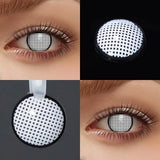 6 Months Use Colored Contact Lenses Mesh White Small Pupil Eyes Makeup Lens Crazy Contacts Accessories