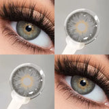 1 Pair  hot sale Colored Pupils for Eyes Green iris lens with Myopia 0~-8.00 degree Cleopatra series lenses Brown gray le