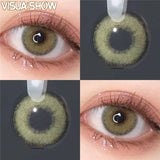 Natural Brown Colored Contact Lenses Eyes Color Lens 1Pair Small Pupil Lens 12-Month Disposable Cosplay Makeup Lenses