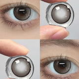 2PCS Hot Selling Color Contact Lenses Eyes Black Nature Contacts Lens Beauty Korean Makeup Yearly