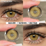 1 Pair Colorful Contact Lenses Natural Eye Makeup Contacts Lens for Eyes Korean Soft Lens Cosmetic Pupils Color Eye Len