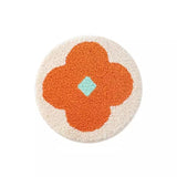 Tufting Seat Mat Soft Round Square Floral Splash Firework Floor Chair Sofa Cushion Pad Home Office Chic Cozy Decor 40x40cm