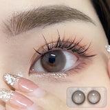 1pair Natural Gray Color Contact Lenses Cosmetic Softlens 14.2mm