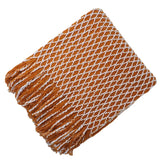 New Knitted Throw Blanket Household Grid Diamond Shaped Sofa Decorative Bed Blanket Bed Tail Towel Luxury Bedspread Travel Shawl