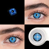 2pcs Colored Contact Lenses for Eyes Chelsea Gray Contact Lens Natural Brown Lenses Blue Eye Pupils Cosmetic Beauty Yearly