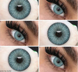 1Pair Natural Color Contact Lenses for Eyes Gray Eye Contacts Yearly Fashion Blue Contact Lenses Colored Eye Contacts