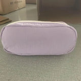 Simple Solid Color Square Pencil Case Large Capacity Classified Storage Pencil Bags Multifunctional Student Stationery Organizer