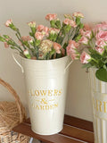 American Style Retro Natural Iron Art Flower Bucket Flower Shop Folk Floral Art Hydroponic Double Ear Vase Flower Set