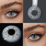 Yearly Disposable Eye-Enlarge Colored Contact Lenses 1Pair Fashion Cosmetic Color Contacts Beauty Daily Makeup Lens