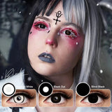 Eye Eyes Color Contacts Colored Contact Lenses Lens Small Pupil Cosmetic Cosplay Student 2Pcs 12 Months 1 Year Yearly Use