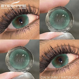 1 Pair Natural Blue Lenses Yearly Use Contact Lens Beauty Color Contact Lenses For Eyes Brown Contacts Gray Pupils Lens