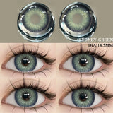 Big Diameter Black Lenses 14.5mm Lenses Gothic Colored Contact Lenses for Eyes Big Doll Eye Lenses Natural Look Lenses