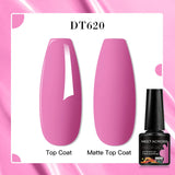 7ml Rubber Base Nail Gel Polish Nude Milky White DIY Nail Art Soak Off Gel Polish Semi Permanent Painting UV Vernis