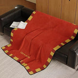 Retro Color Blocking Winter Lamb Fleece Blankets Wide Flannel Bedroom Sofa Soft Breathable Warm Cover Sofa Blanket for Bed Gifts
