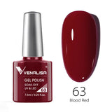 Nail Gel Polish 7.5ml HEMA/TPO FREE Red Sparkle Sequin Gel Nails Beautiful Semi Permanent Soak Off UV LED Gel Polish