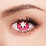 1 Pair Halloween Cosplay Contact Lenses Ai  Rubi Ruby Akuamarin Kana Cosplay Pink Lenses Purple Anime Lenses
